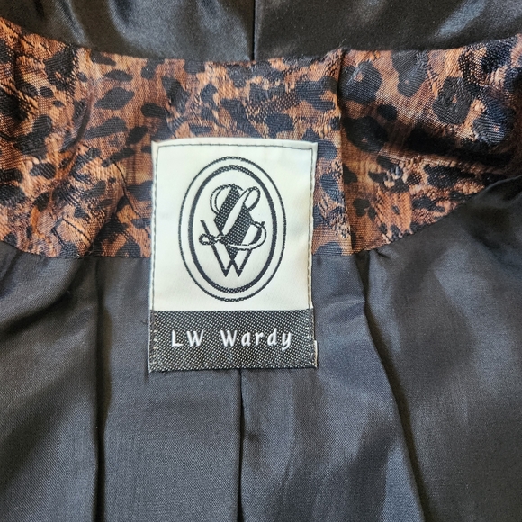Vintage Leopard Print LW Wardy Blazer Size XS - Picture 9 of 13